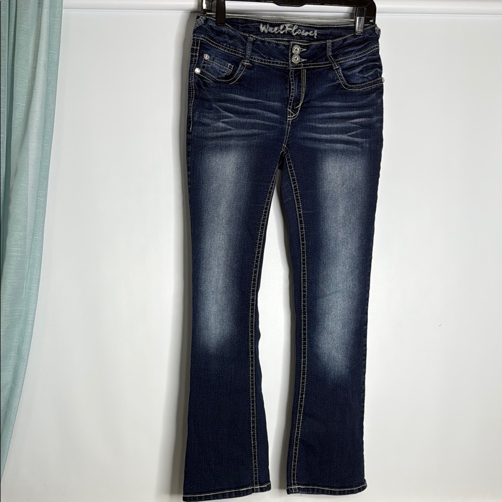 Wallflower Blue Boot Cut Jeans with Vintage Wash